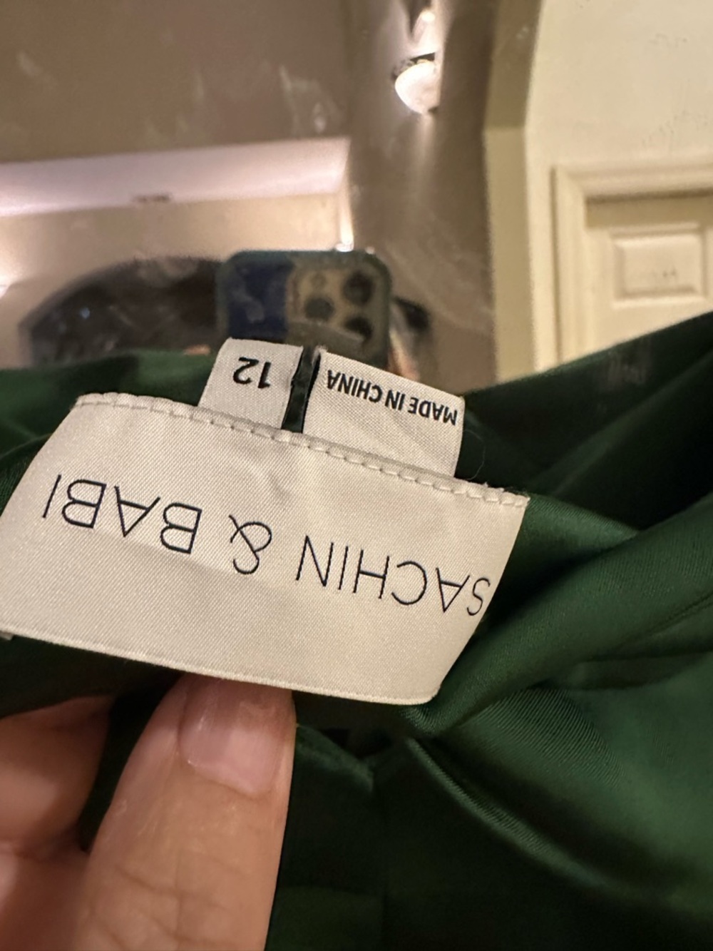 Sachin + Babi Deep Green Long-Sleeve Midi Dress - Picture 4 of 4